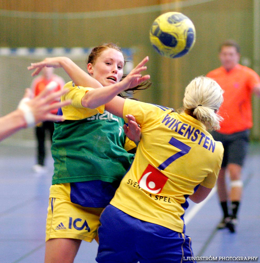 Träningsmatch Sverige-Västsverige 14-9, 16-4, 10-11,dam,Arena Skövde,Skövde,Sverige,Handboll,,2009,17445
