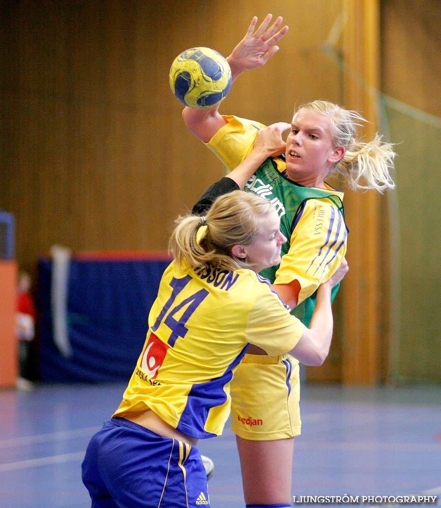 Träningsmatch Sverige-Västsverige 14-9, 16-4, 10-11,dam,Arena Skövde,Skövde,Sverige,Handboll,,2009,17447