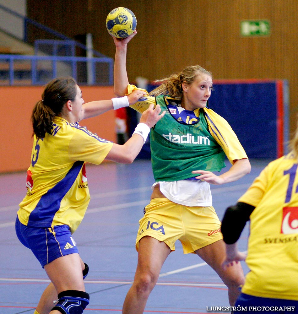 Träningsmatch Sverige-Västsverige 14-9, 16-4, 10-11,dam,Arena Skövde,Skövde,Sverige,Handboll,,2009,17451