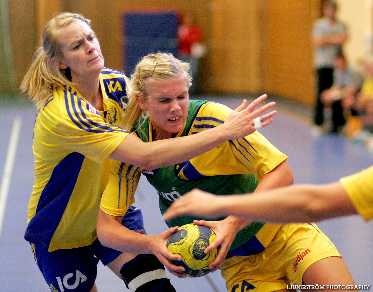 Träningsmatch Sverige-Västsverige 14-9, 16-4, 10-11,dam,Arena Skövde,Skövde,Sverige,Handboll,,2009,17453