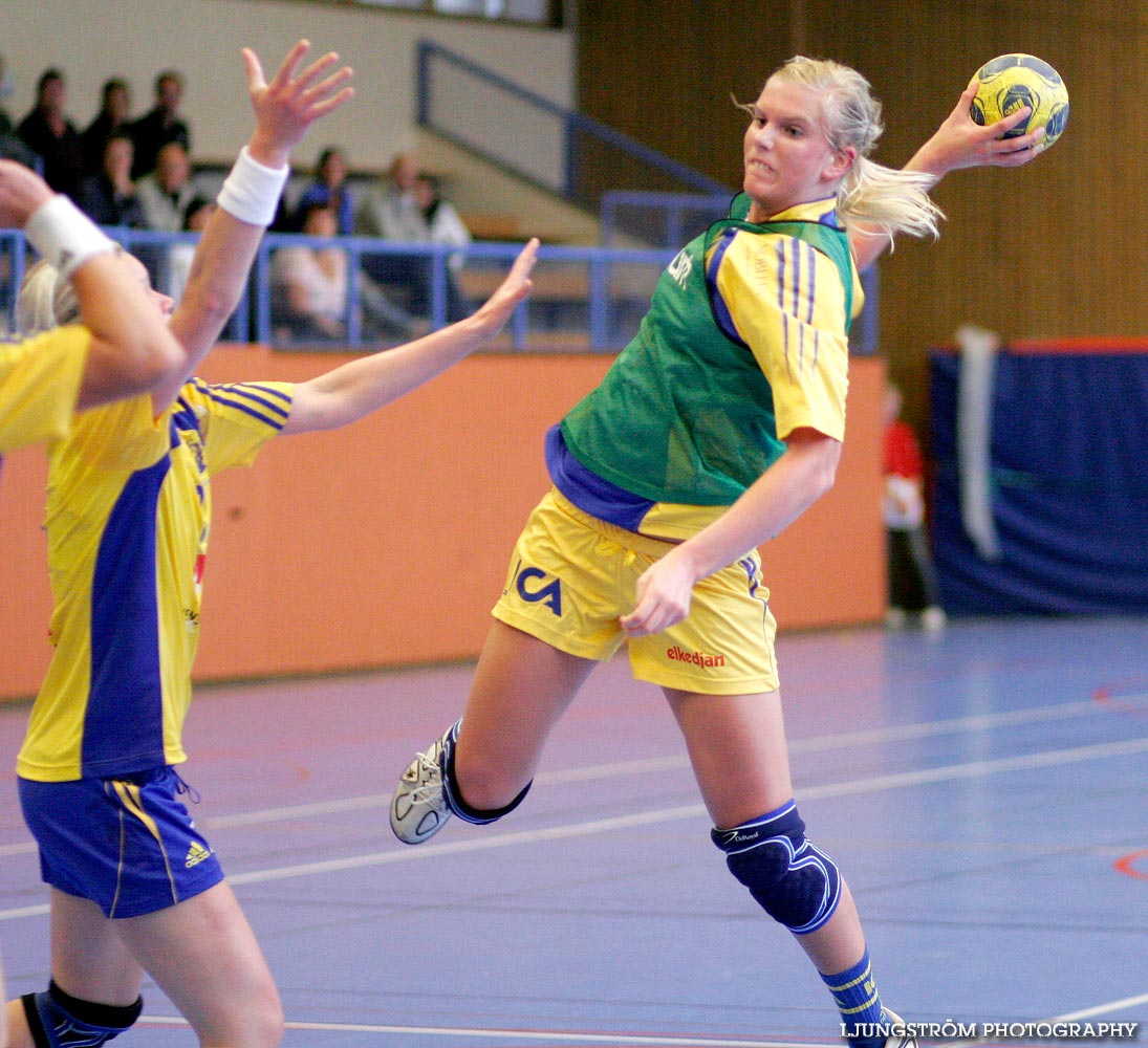 Träningsmatch Sverige-Västsverige 14-9, 16-4, 10-11,dam,Arena Skövde,Skövde,Sverige,Handboll,,2009,17457