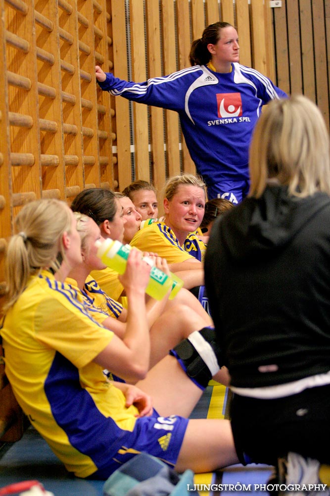 Träningsmatch Sverige-Västsverige 14-9, 16-4, 10-11,dam,Arena Skövde,Skövde,Sverige,Handboll,,2009,17460