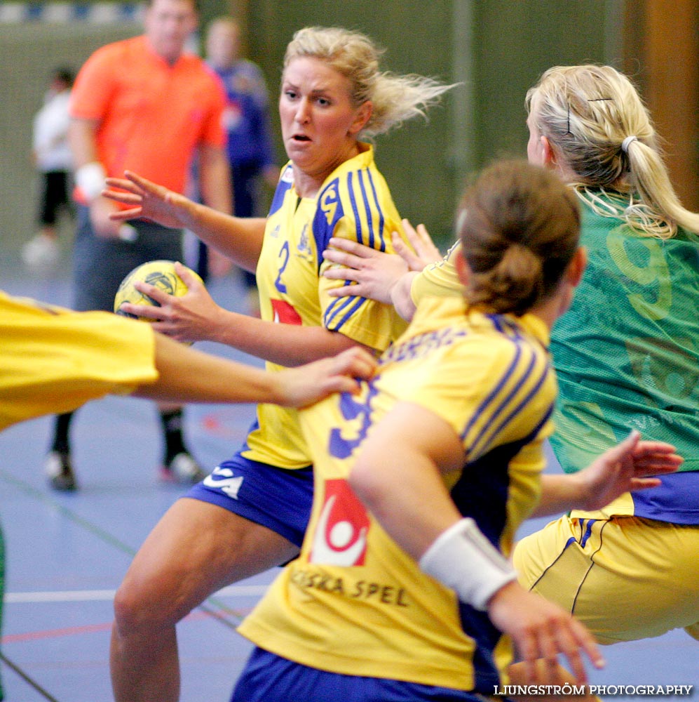 Träningsmatch Sverige-Västsverige 14-9, 16-4, 10-11,dam,Arena Skövde,Skövde,Sverige,Handboll,,2009,17465
