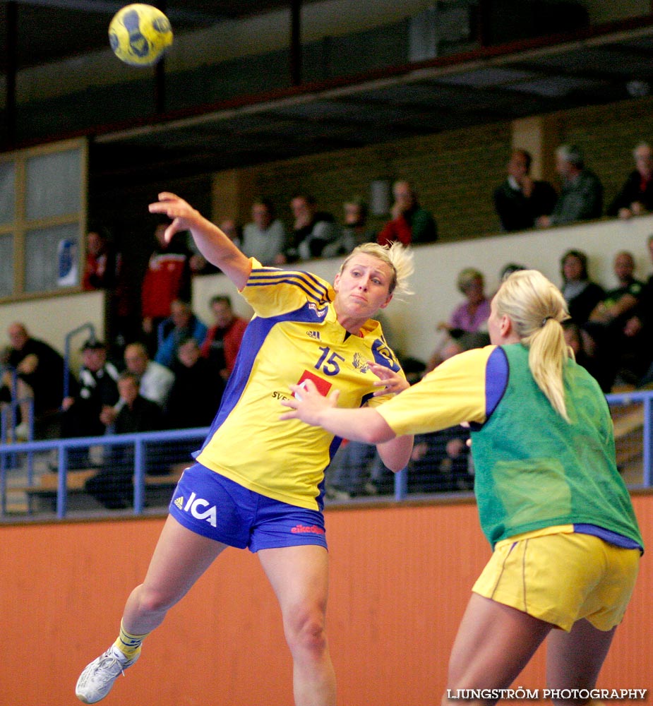 Träningsmatch Sverige-Västsverige 14-9, 16-4, 10-11,dam,Arena Skövde,Skövde,Sverige,Handboll,,2009,17471