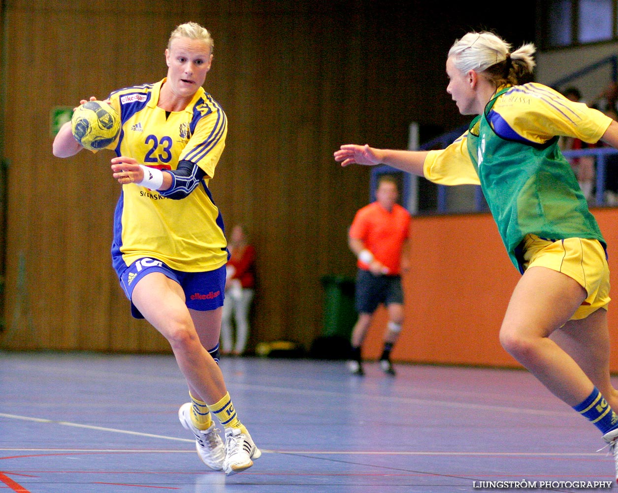 Träningsmatch Sverige-Västsverige 14-9, 16-4, 10-11,dam,Arena Skövde,Skövde,Sverige,Handboll,,2009,17476