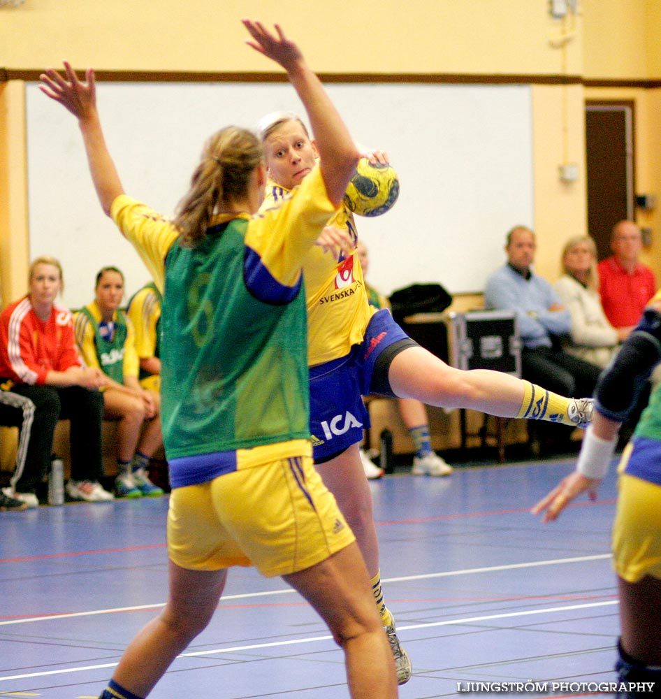 Träningsmatch Sverige-Västsverige 14-9, 16-4, 10-11,dam,Arena Skövde,Skövde,Sverige,Handboll,,2009,17478