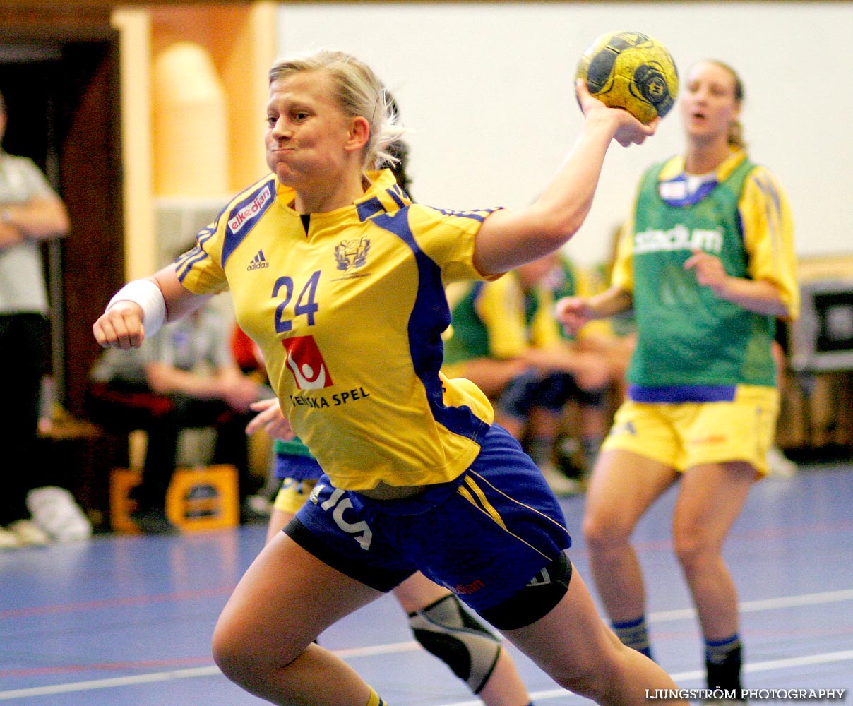 Träningsmatch Sverige-Västsverige 14-9, 16-4, 10-11,dam,Arena Skövde,Skövde,Sverige,Handboll,,2009,17480