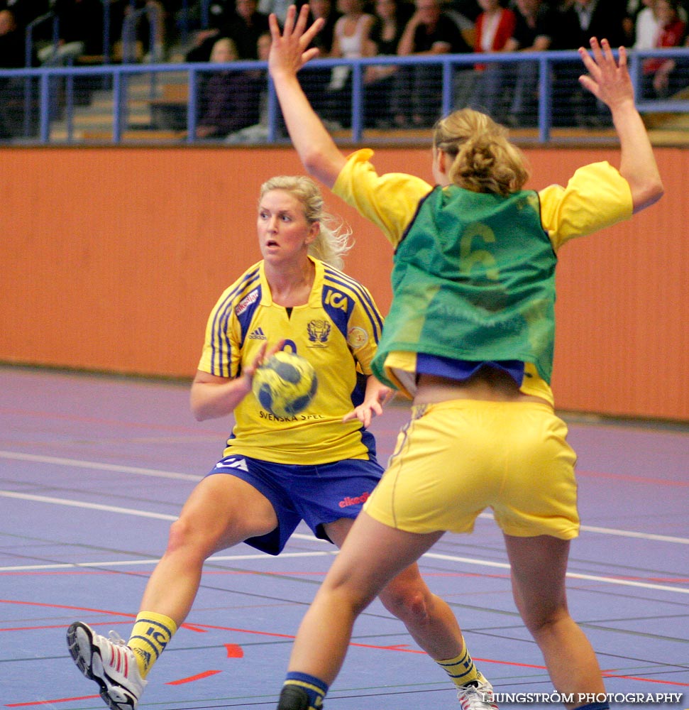 Träningsmatch Sverige-Västsverige 14-9, 16-4, 10-11,dam,Arena Skövde,Skövde,Sverige,Handboll,,2009,17482