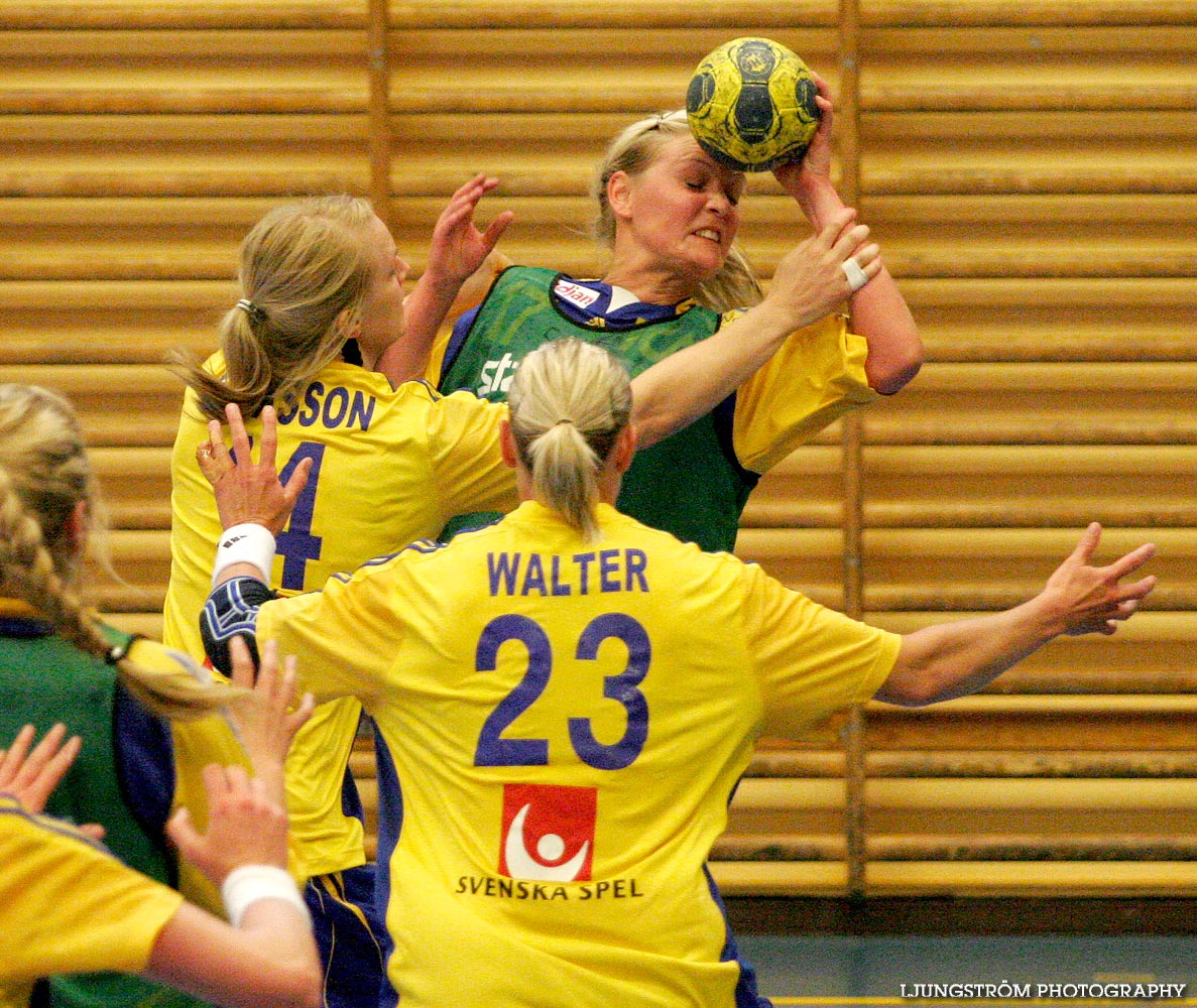 Träningsmatch Sverige-Västsverige 14-9, 16-4, 10-11,dam,Arena Skövde,Skövde,Sverige,Handboll,,2009,17486