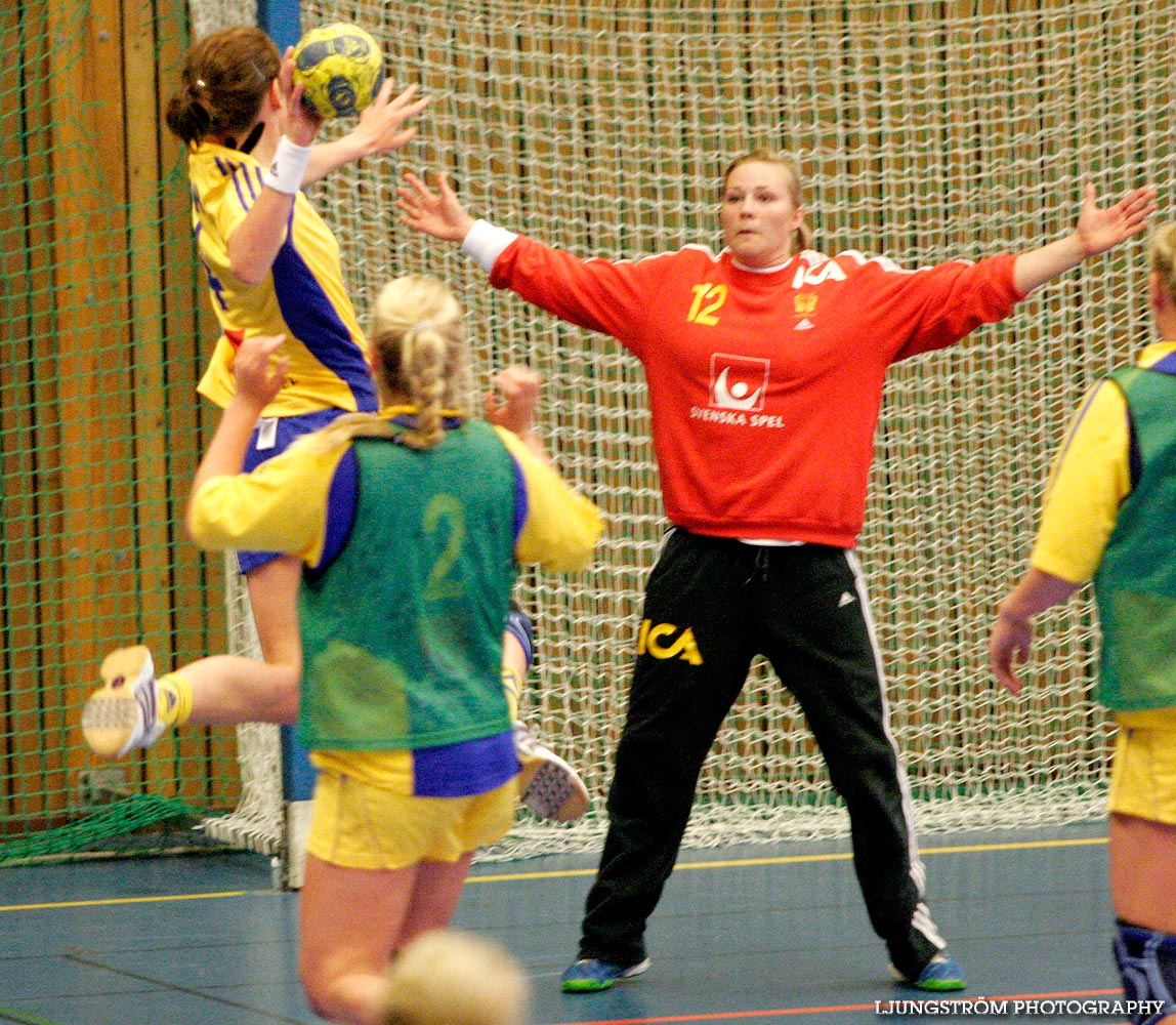 Träningsmatch Sverige-Västsverige 14-9, 16-4, 10-11,dam,Arena Skövde,Skövde,Sverige,Handboll,,2009,17488