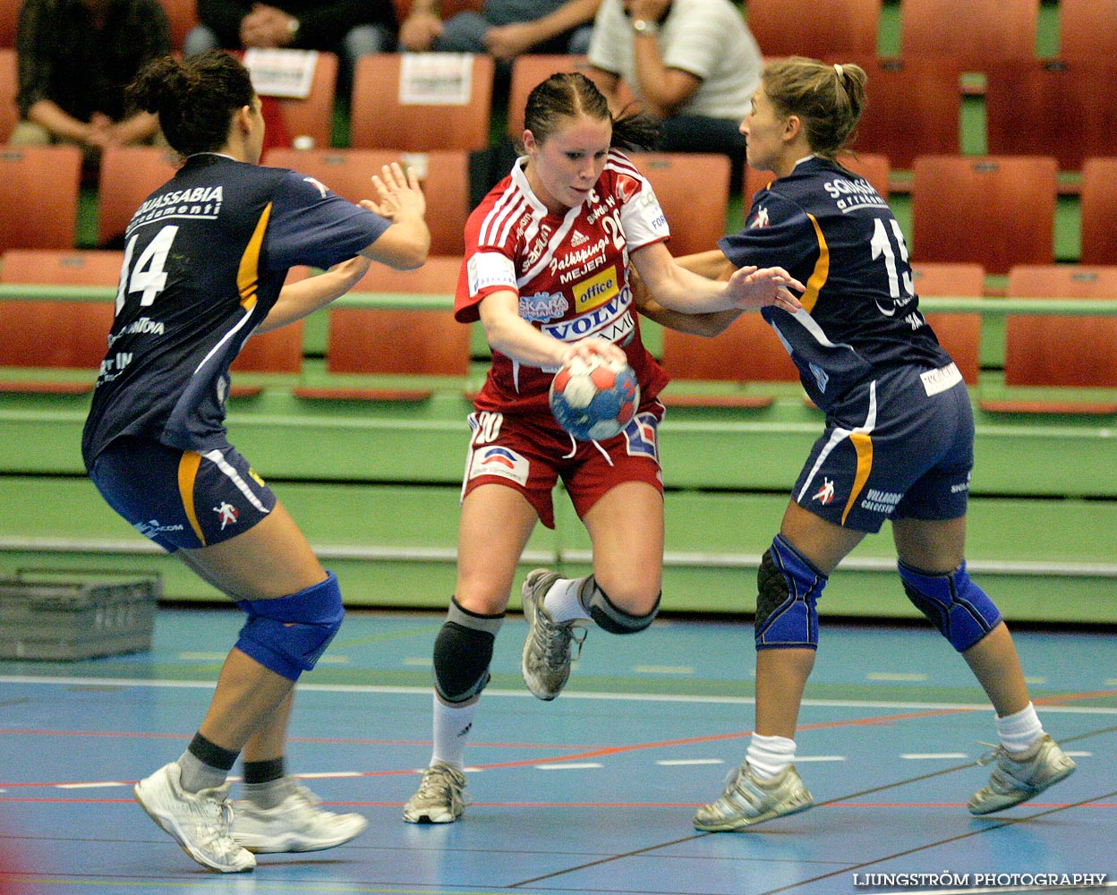 EHF-cupen Skövde HF-Pallamano Bancole 38-13,dam,Arena Skövde,Skövde,Sverige,Handboll,,2009,19744