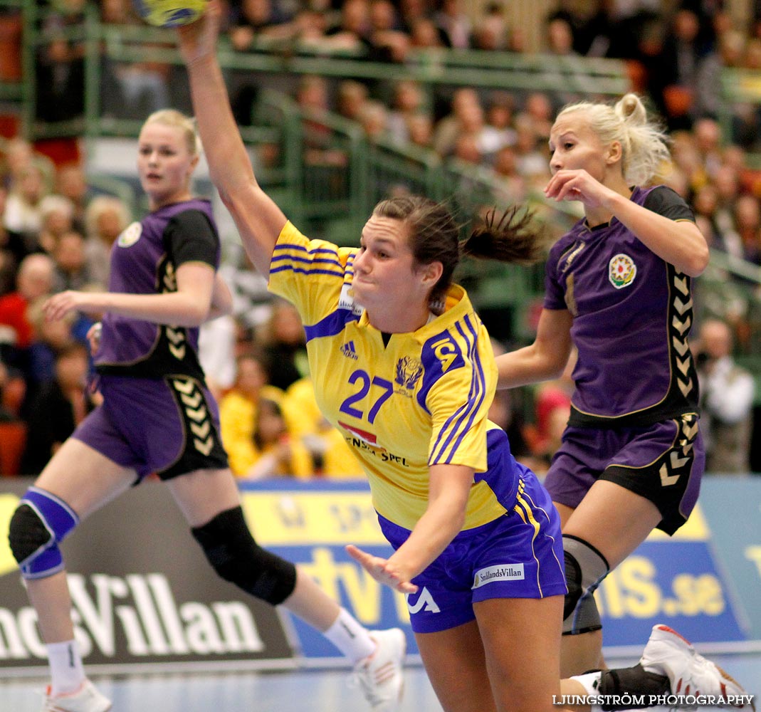 EM-KVAL Sverige-Azerbajdzjan 31-11,dam,Arena Skövde,Skövde,Sverige,Handboll,,2009,20823