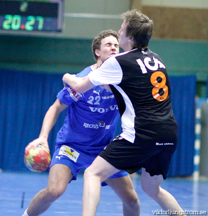 USM Steg 4 Herrjuniorer IFK Skövde HK-Redbergslids IK 24-21,herr,Skövde Idrottshall,Skövde,Sverige,Ungdoms-SM,Handboll,2010,22857