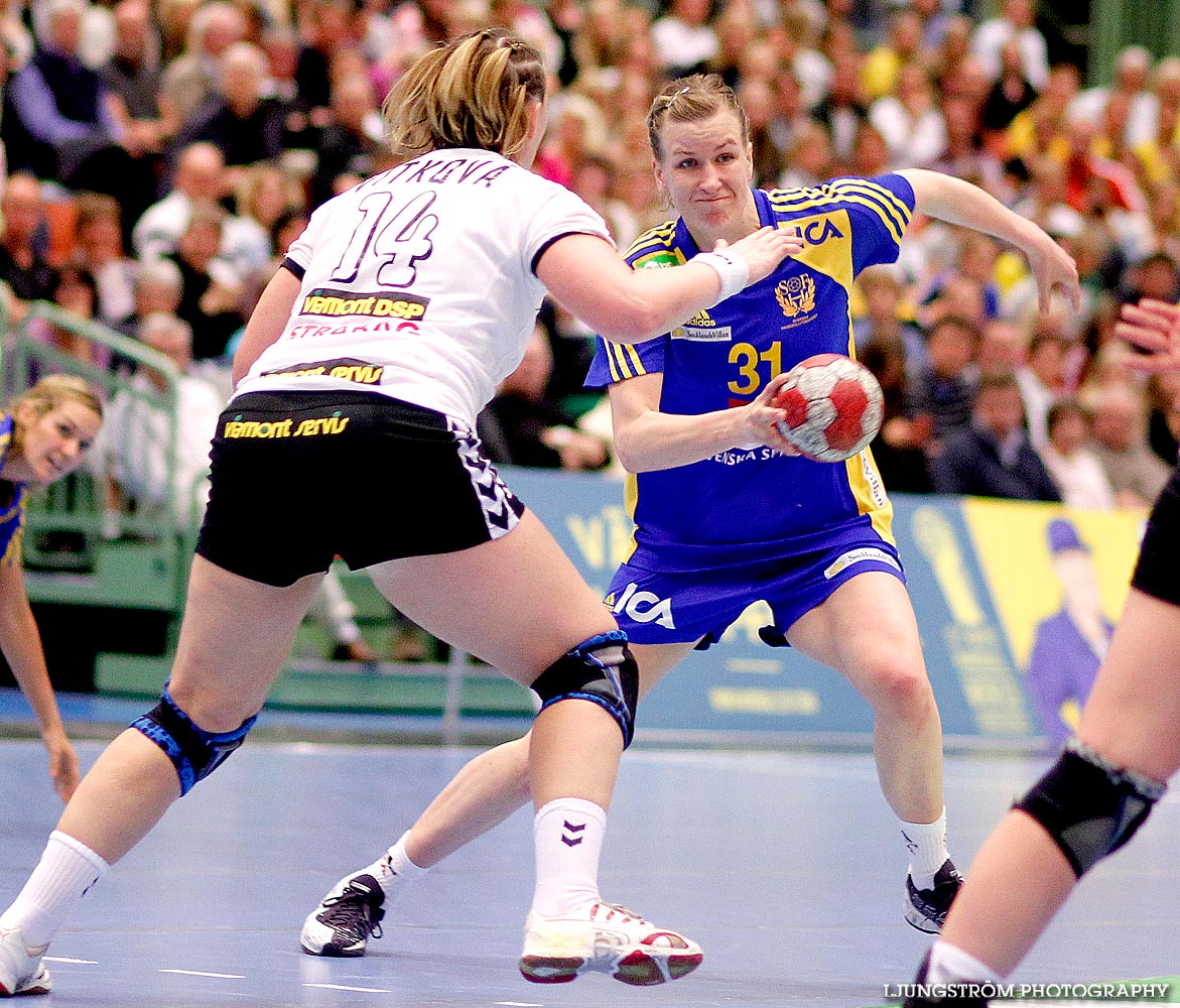 EM-KVAL Sverige-Tjeckien 31-25,dam,Arena Skövde,Skövde,Sverige,Handboll,,2010,26834