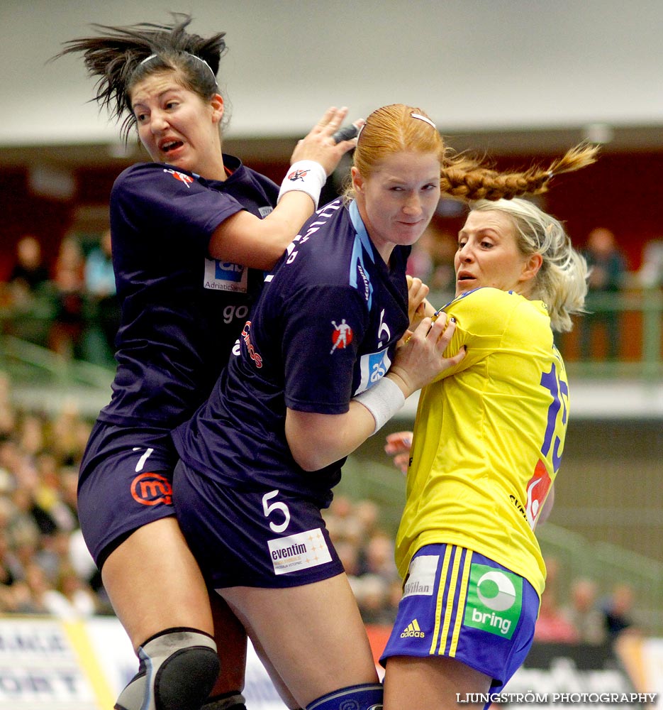 EM-KVAL Sverige-Slovenien 27-20,dam,Arena Skövde,Skövde,Sverige,Handboll,,2011,43949