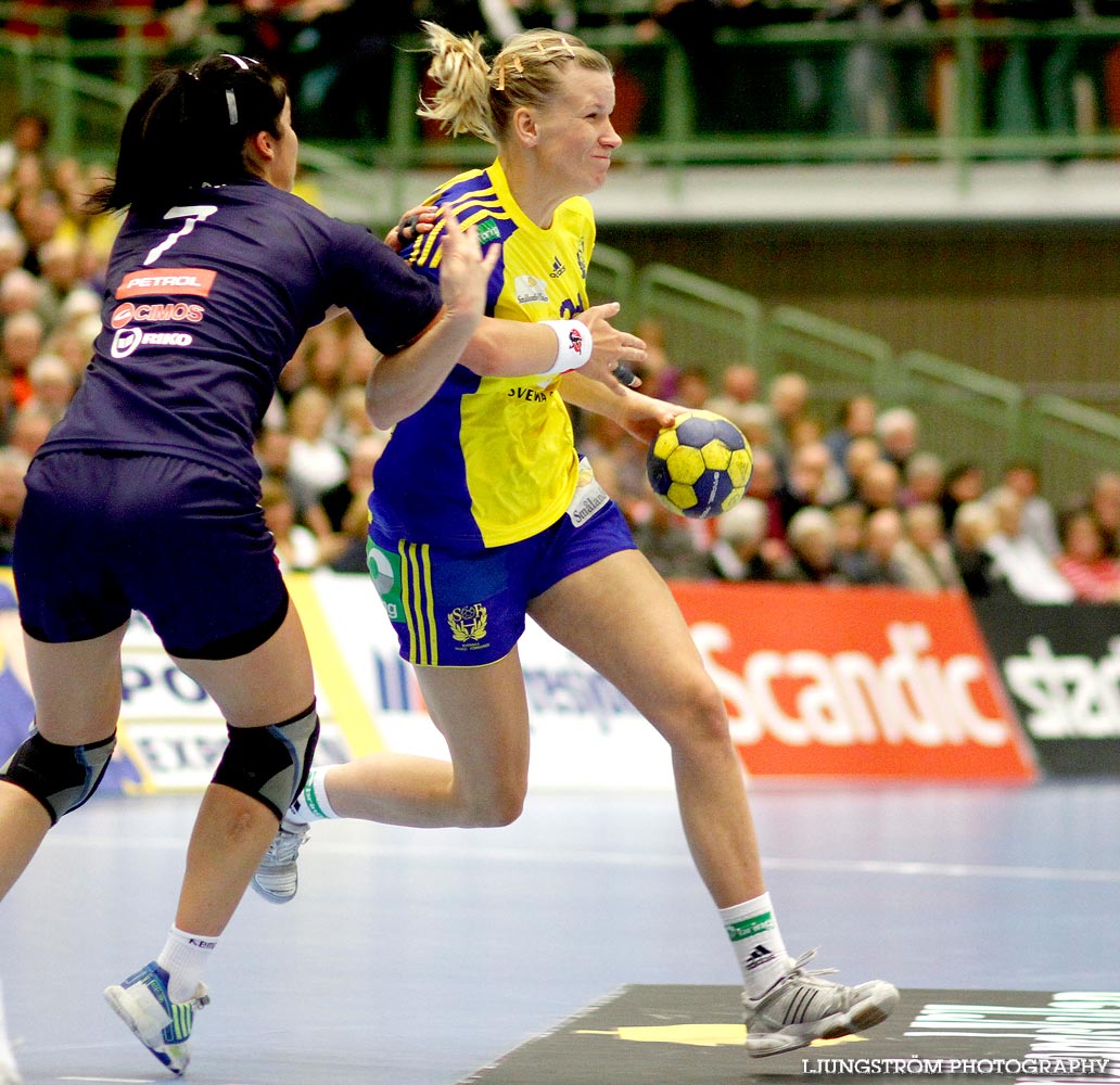 EM-KVAL Sverige-Slovenien 27-20,dam,Arena Skövde,Skövde,Sverige,Handboll,,2011,43955