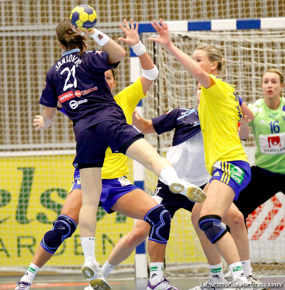 EM-KVAL Sverige-Slovenien 27-20,dam,Arena Skövde,Skövde,Sverige,Handboll,,2011,43961