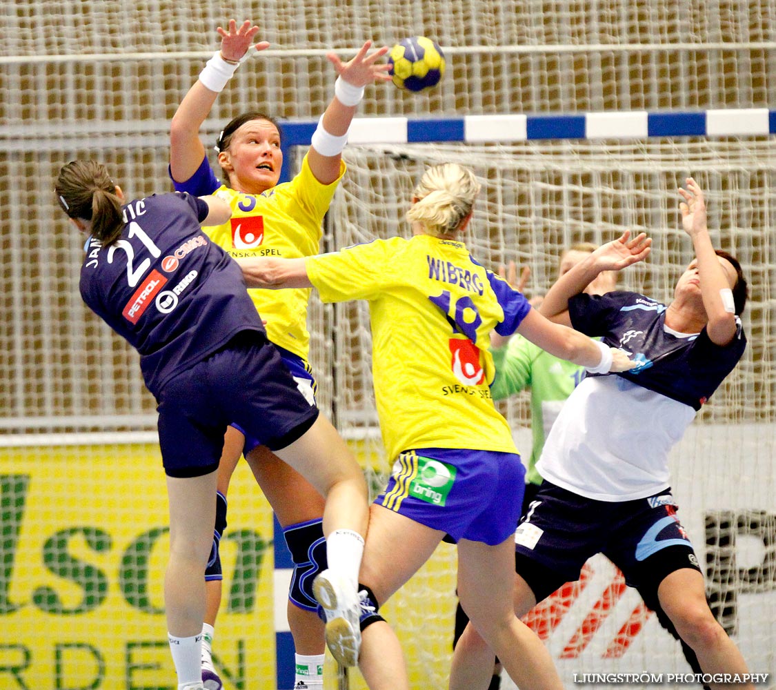 EM-KVAL Sverige-Slovenien 27-20,dam,Arena Skövde,Skövde,Sverige,Handboll,,2011,43962