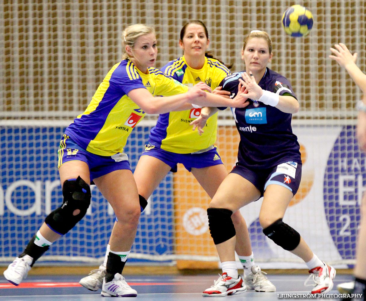 EM-KVAL Sverige-Slovenien 27-20,dam,Arena Skövde,Skövde,Sverige,Handboll,,2011,43968