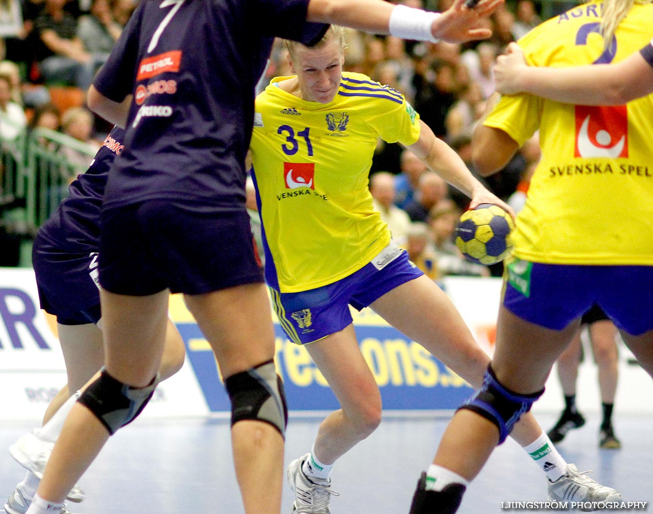 EM-KVAL Sverige-Slovenien 27-20,dam,Arena Skövde,Skövde,Sverige,Handboll,,2011,43969