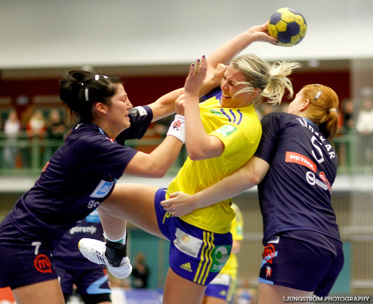 EM-KVAL Sverige-Slovenien 27-20,dam,Arena Skövde,Skövde,Sverige,Handboll,,2011,43973