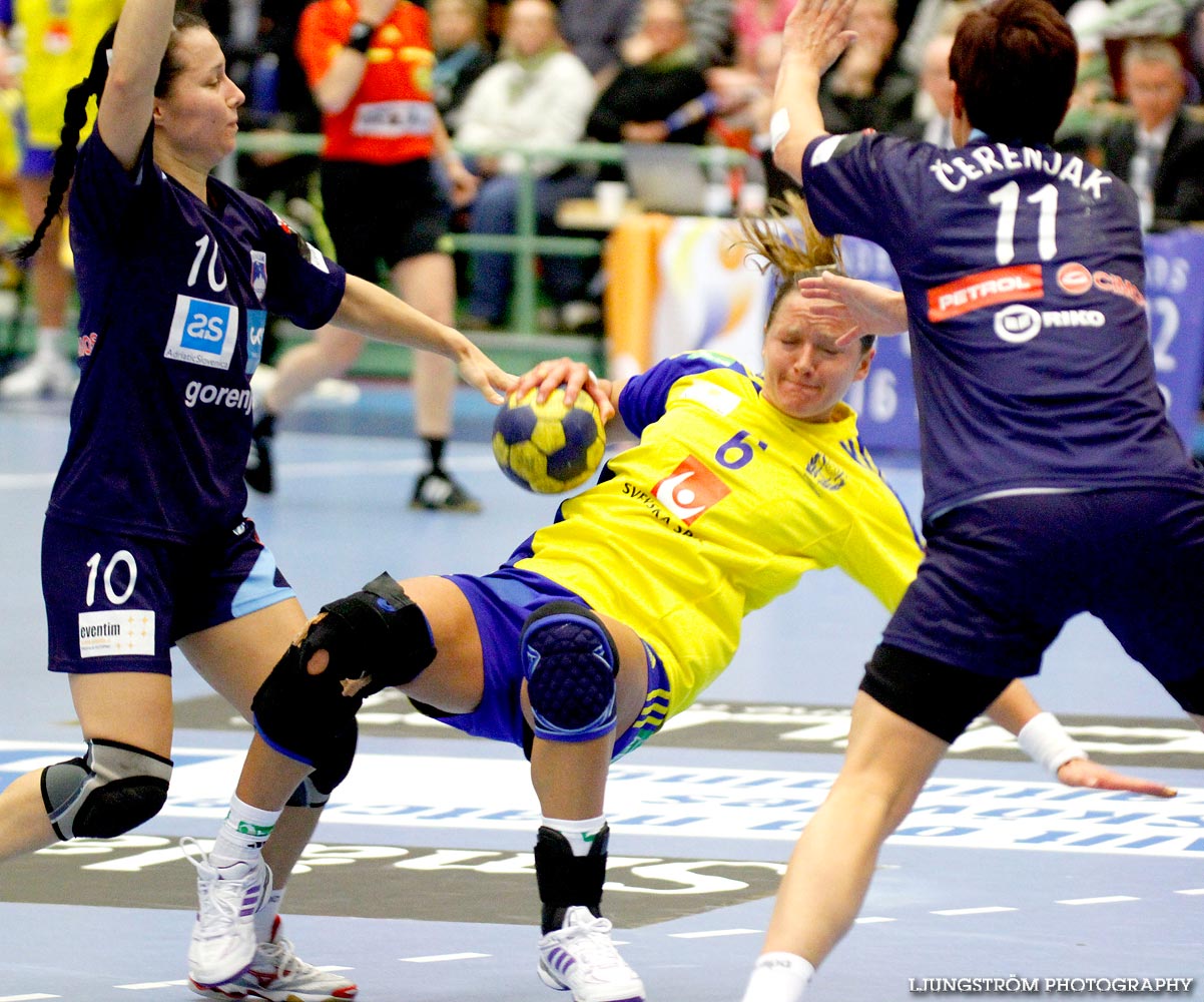 EM-KVAL Sverige-Slovenien 27-20,dam,Arena Skövde,Skövde,Sverige,Handboll,,2011,43981