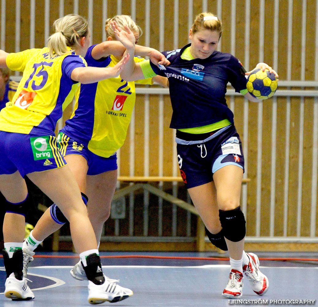 EM-KVAL Sverige-Slovenien 27-20,dam,Arena Skövde,Skövde,Sverige,Handboll,,2011,43989