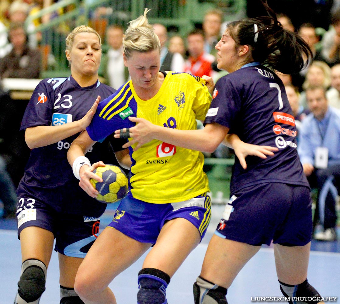 EM-KVAL Sverige-Slovenien 27-20,dam,Arena Skövde,Skövde,Sverige,Handboll,,2011,43991