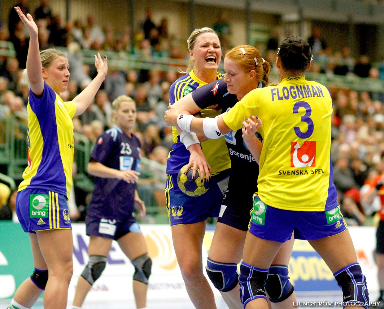 EM-KVAL Sverige-Slovenien 27-20,dam,Arena Skövde,Skövde,Sverige,Handboll,,2011,44012