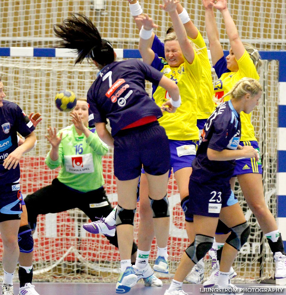 EM-KVAL Sverige-Slovenien 27-20,dam,Arena Skövde,Skövde,Sverige,Handboll,,2011,44028