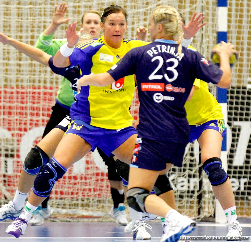 EM-KVAL Sverige-Slovenien 27-20,dam,Arena Skövde,Skövde,Sverige,Handboll,,2011,44037