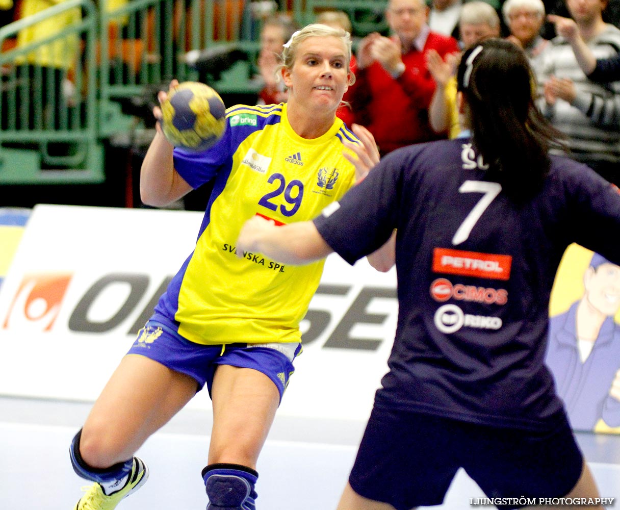 EM-KVAL Sverige-Slovenien 27-20,dam,Arena Skövde,Skövde,Sverige,Handboll,,2011,44044