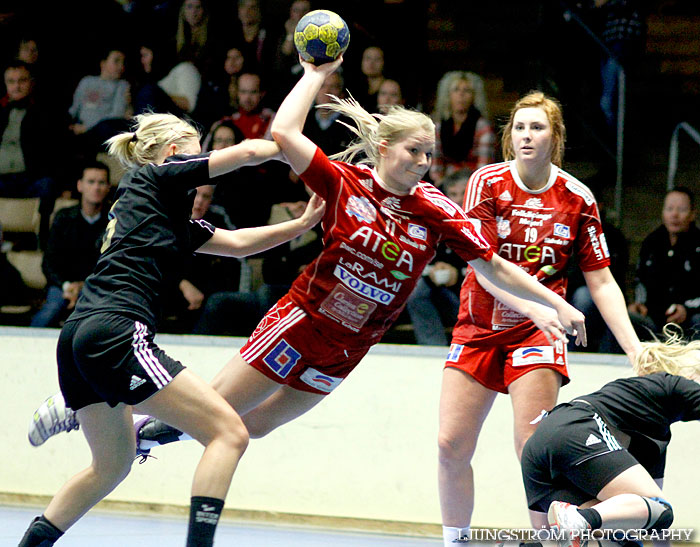 USM Steg 3 Damjuniorer Skövde HF-HK Lidköping 18-17,dam,Skövde Idrottshall,Skövde,Sverige,Ungdoms-SM,Handboll,2011,45442