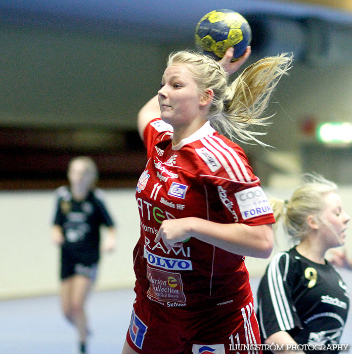 USM Steg 3 Damjuniorer Skövde HF-HK Lidköping 18-17,dam,Skövde Idrottshall,Skövde,Sverige,Ungdoms-SM,Handboll,2011,45457