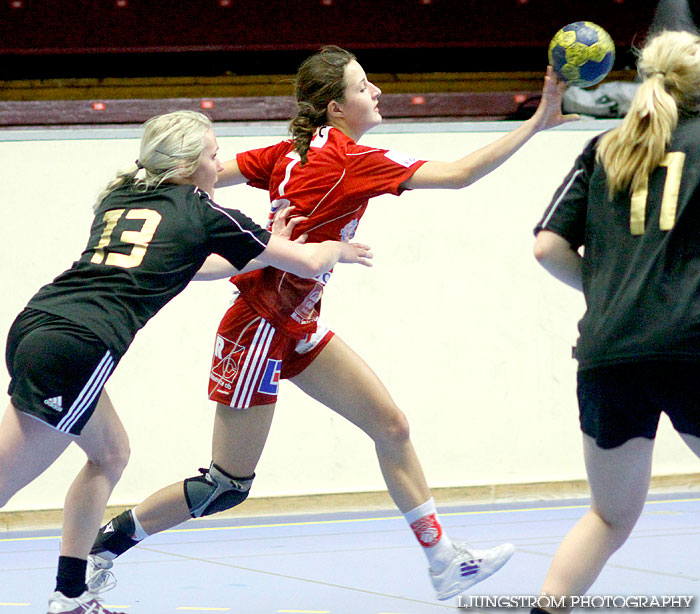 USM Steg 3 Damjuniorer Skövde HF-HK Lidköping 18-17,dam,Skövde Idrottshall,Skövde,Sverige,Ungdoms-SM,Handboll,2011,45462