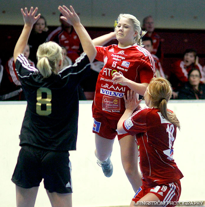 USM Steg 3 Damjuniorer Skövde HF-HK Lidköping 18-17,dam,Skövde Idrottshall,Skövde,Sverige,Ungdoms-SM,Handboll,2011,45465