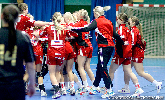 USM Steg 3 Damjuniorer Skövde HF-HK Lidköping 18-17,dam,Skövde Idrottshall,Skövde,Sverige,Ungdoms-SM,Handboll,2011,45467