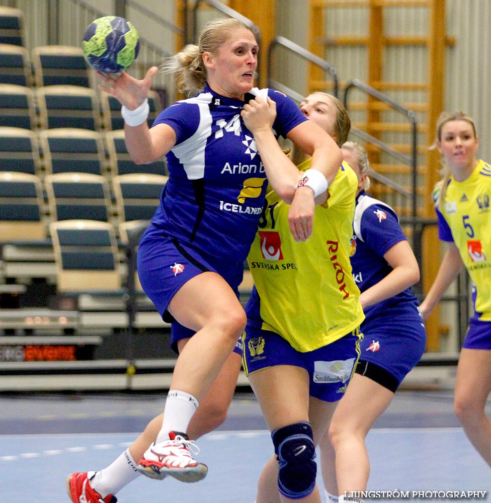 Landskamp Sverige-Island 23-16,dam,Sparbankshallen,Varberg,Sverige,Handboll,,2012,57727