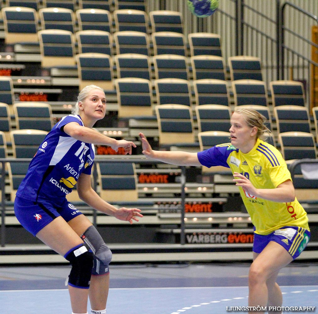 Landskamp Sverige-Island 23-16,dam,Sparbankshallen,Varberg,Sverige,Handboll,,2012,57732