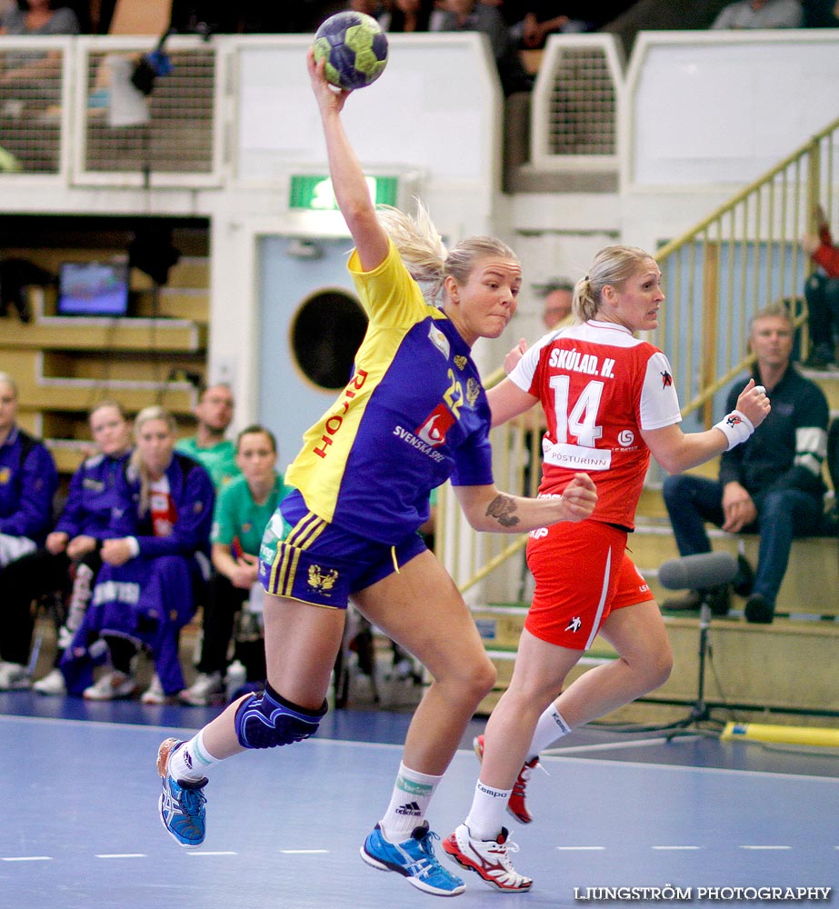 Landskamp Sverige-Island 24-24,dam,Agnebergshallen,Uddevalla,Sverige,Handboll,,2012,57899