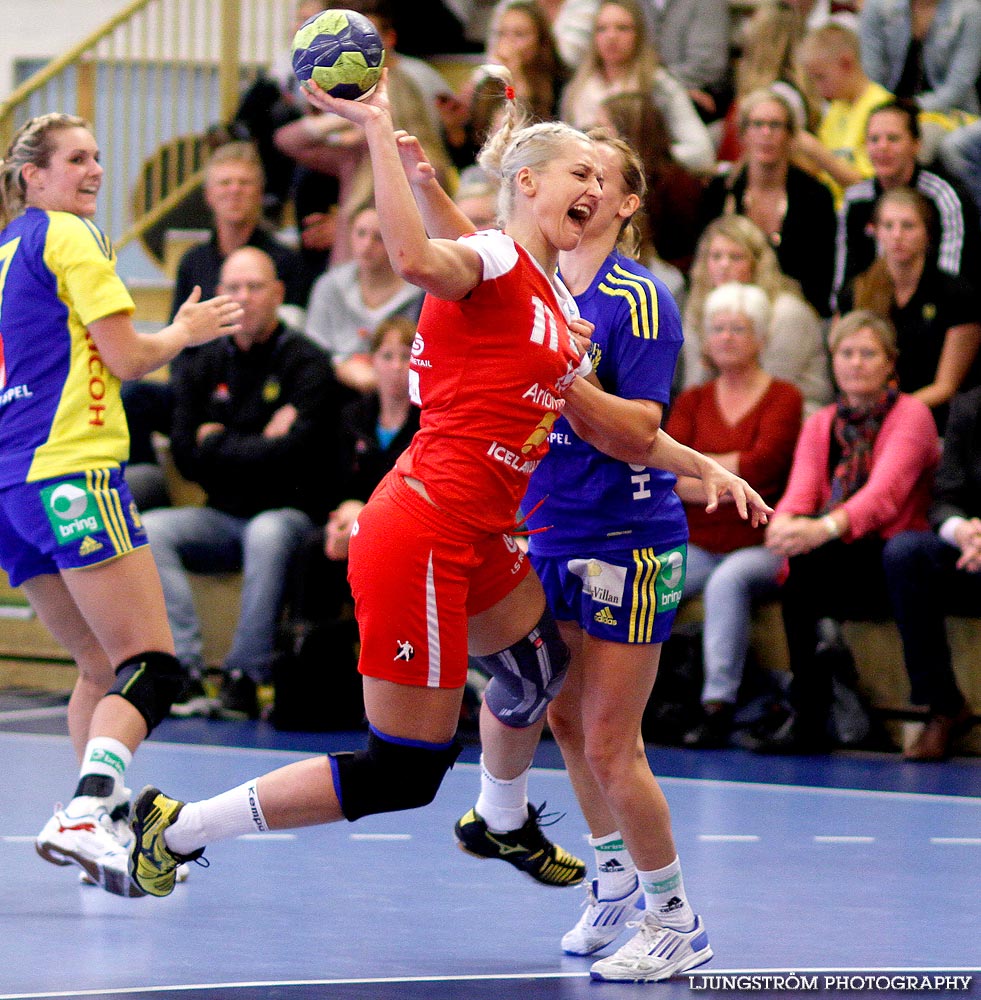 Landskamp Sverige-Island 24-24,dam,Agnebergshallen,Uddevalla,Sverige,Handboll,,2012,57933