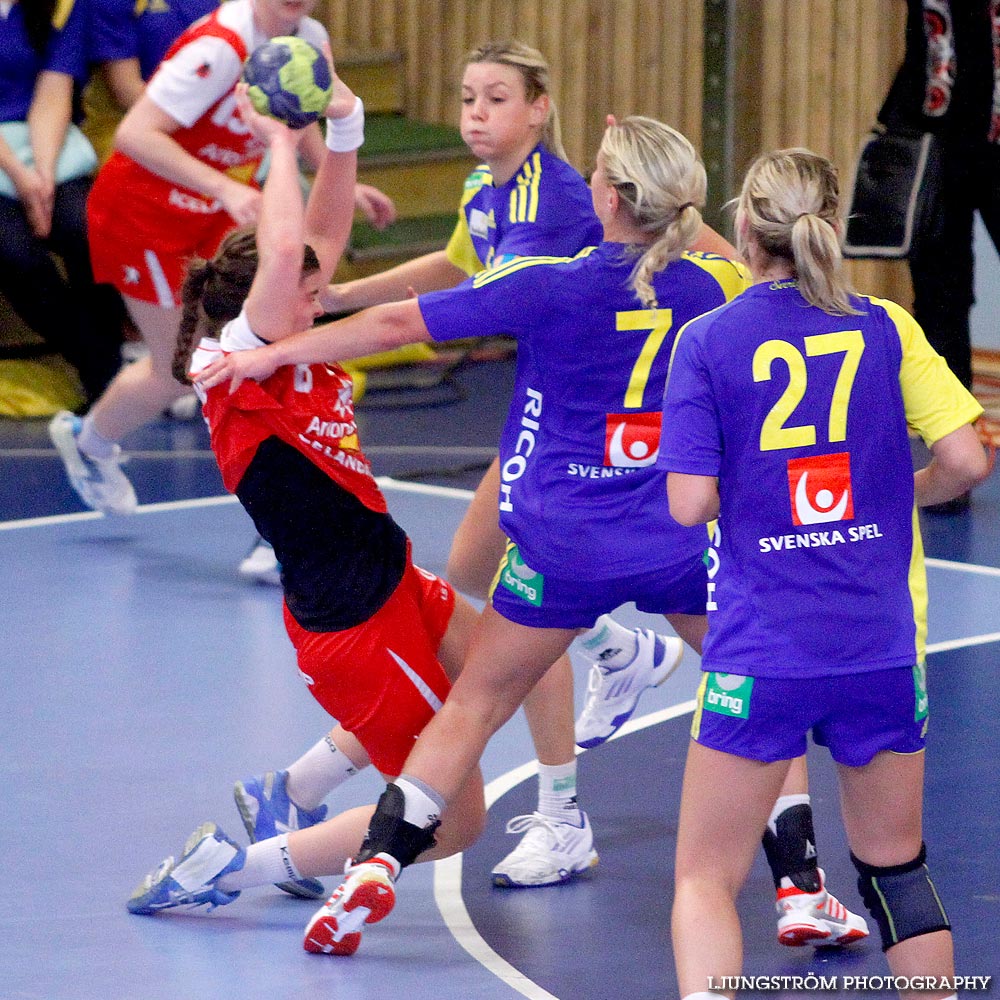 Landskamp Sverige-Island 24-24,dam,Agnebergshallen,Uddevalla,Sverige,Handboll,,2012,57961