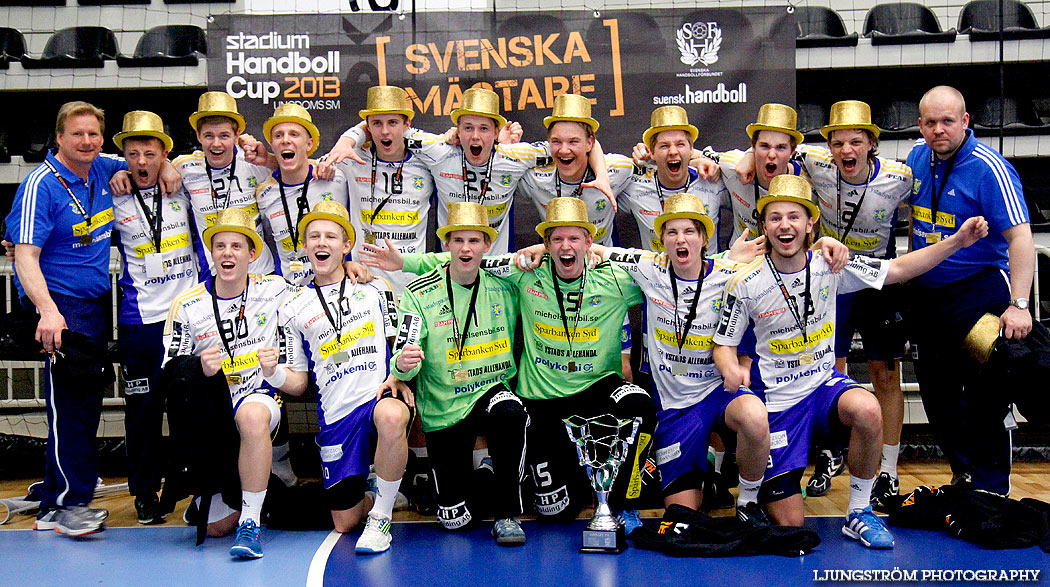 USM Steg 5 Pojkar A SM-FINAL Ystads IF HF-IK Sävehof,herr,Stadium Arena,Norrköping,Sverige,USM Steg 5 2013,Ungdoms-SM,2013,69097