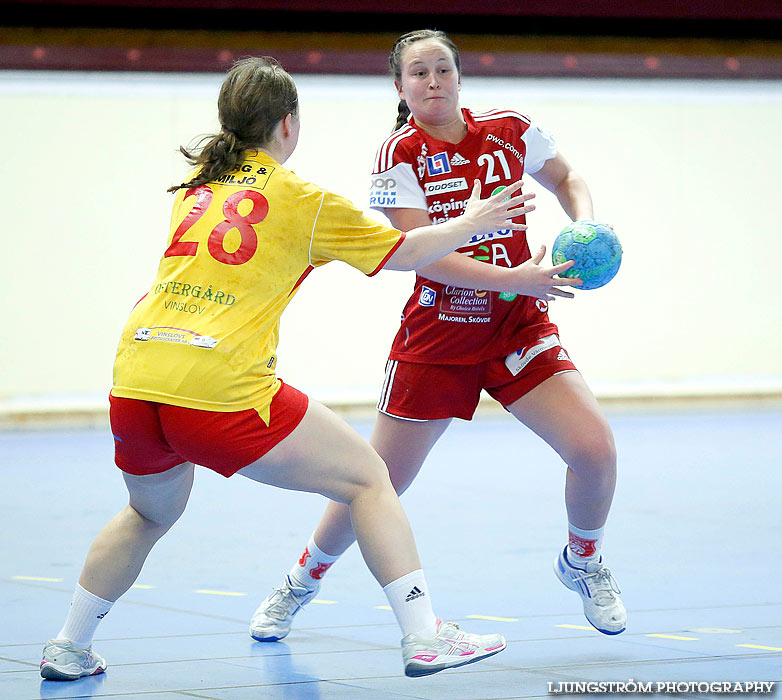 HF Somby/Skövde-Vinslövs HK 32-18,dam,Skövde Idrottshall,Skövde,Sverige,Handboll,,2013,78064