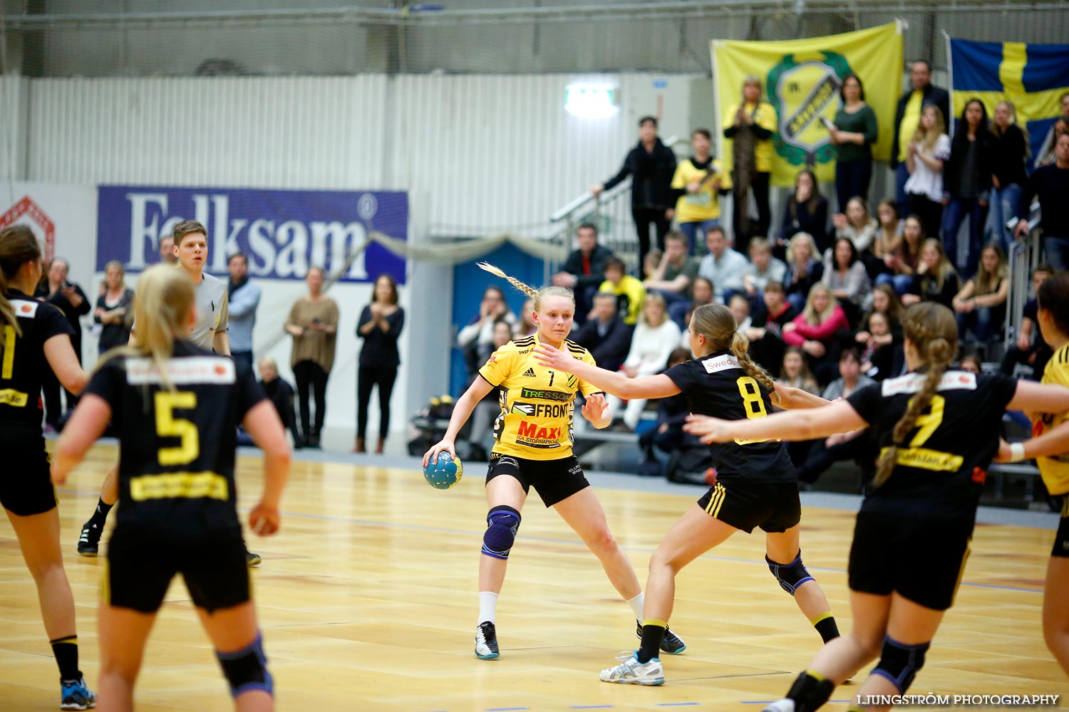 Ungdoms-SM Steg 5 Flickor A Gökstens BK-IK Sävehof 1/2-final,dam,Elmia,Jönköping,Sverige,USM Steg 5 2014,Ungdoms-SM,2014,109358