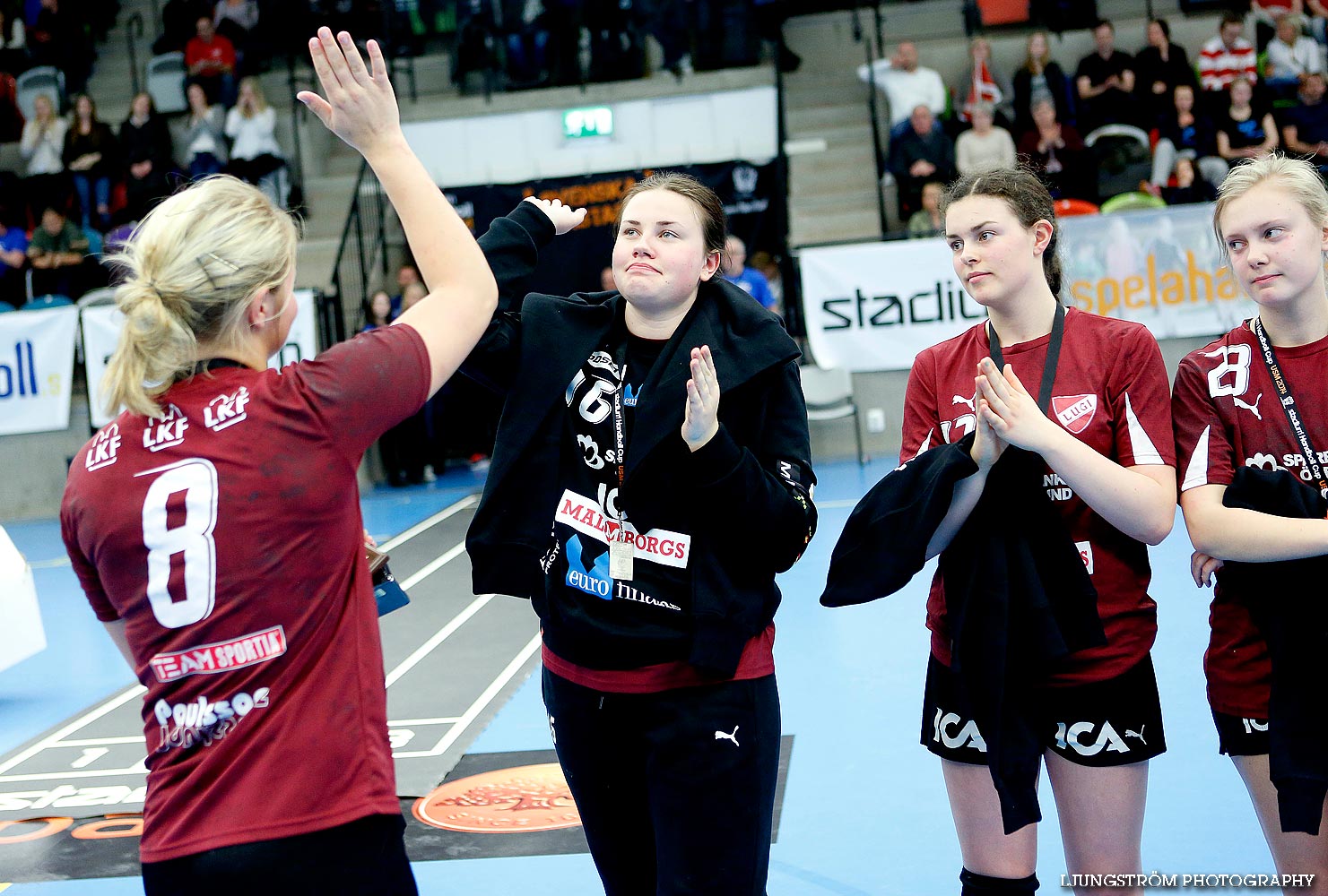 Ungdoms-SM Steg 5 Damjuniorer SM-FINAL Team Stockholm HF-Lugi HF 21-10,dam,Idrottshuset,Jönköping,Sverige,USM Steg 5 2014,Ungdoms-SM,2014,84443