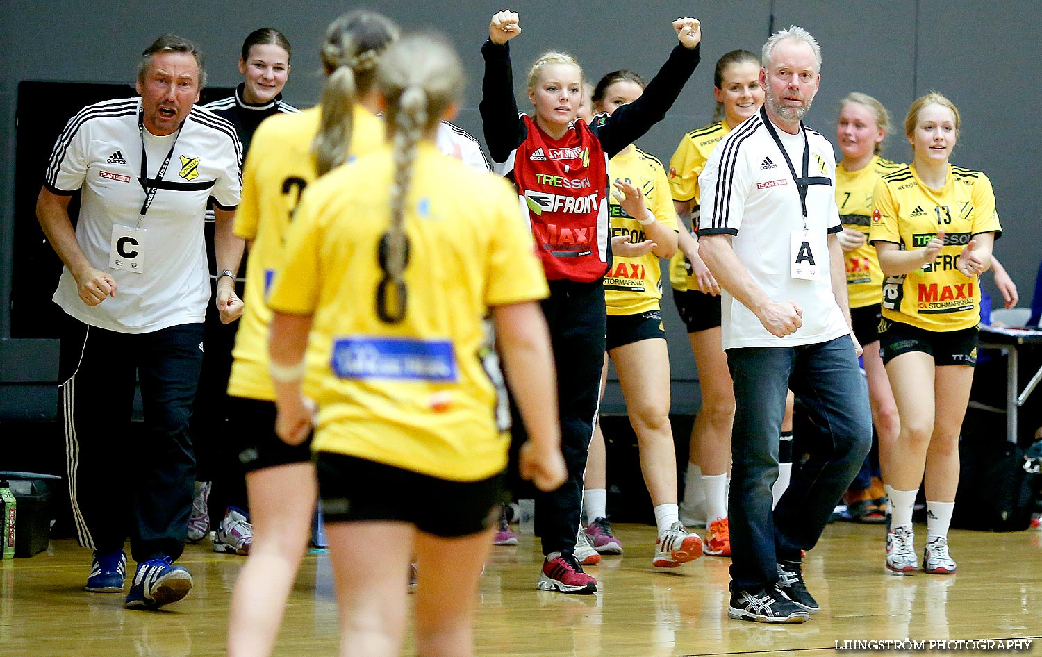 Ungdoms-SM Steg 5 Flickor A SM-FINAL Gökstens BK-Torslanda HK 23-13,dam,Idrottshuset,Jönköping,Sverige,USM Steg 5 2014,Ungdoms-SM,2014,85139