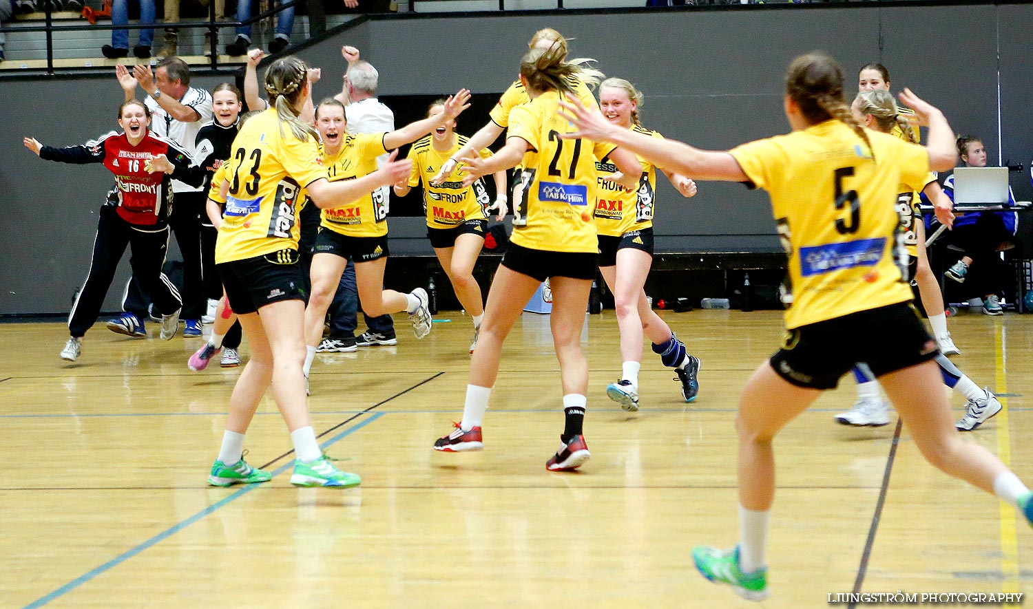 Ungdoms-SM Steg 5 Flickor A SM-FINAL Gökstens BK-Torslanda HK 23-13,dam,Idrottshuset,Jönköping,Sverige,USM Steg 5 2014,Ungdoms-SM,2014,85161