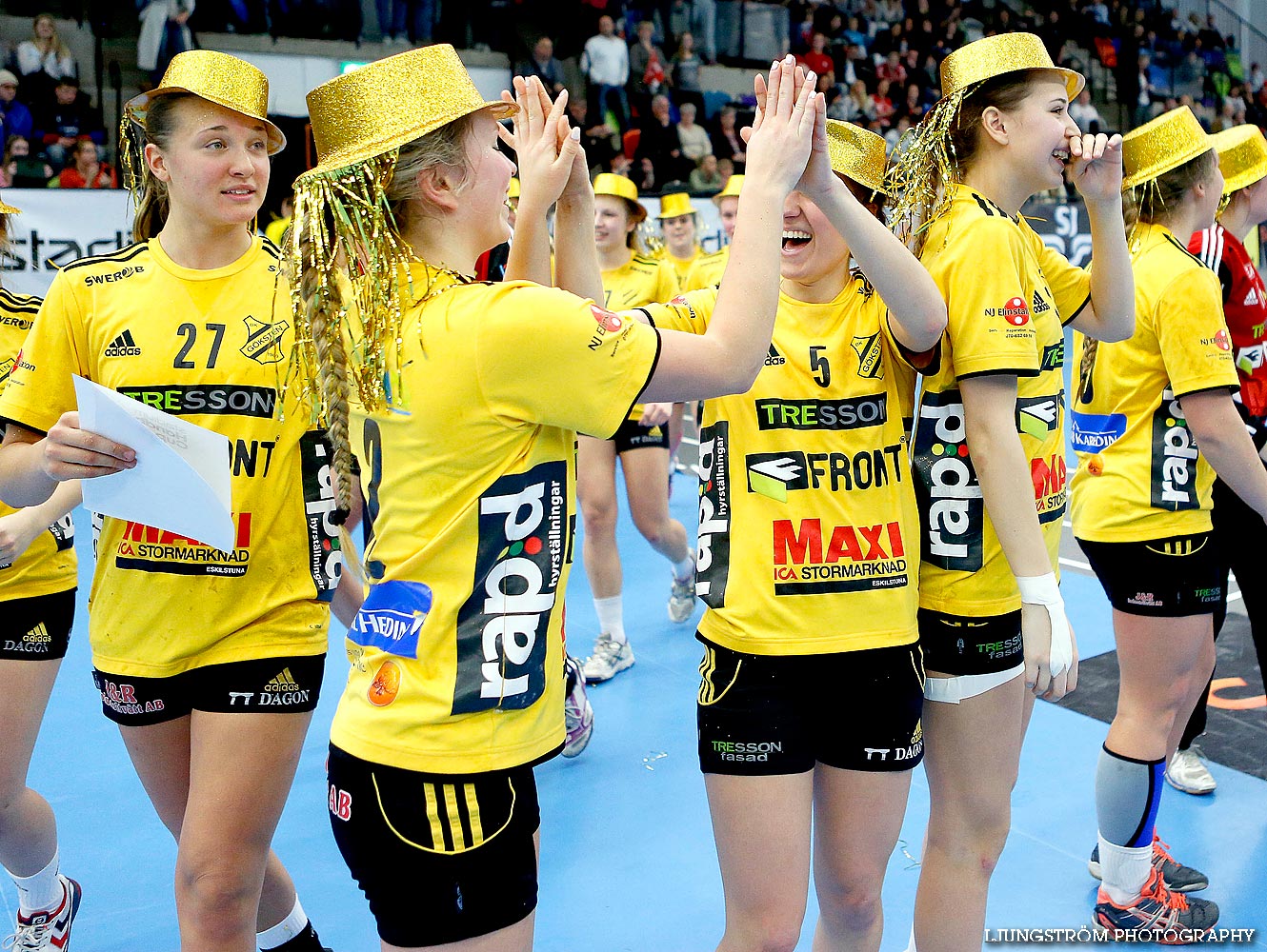 Ungdoms-SM Steg 5 Flickor A SM-FINAL Gökstens BK-Torslanda HK 23-13,dam,Idrottshuset,Jönköping,Sverige,USM Steg 5 2014,Ungdoms-SM,2014,85206