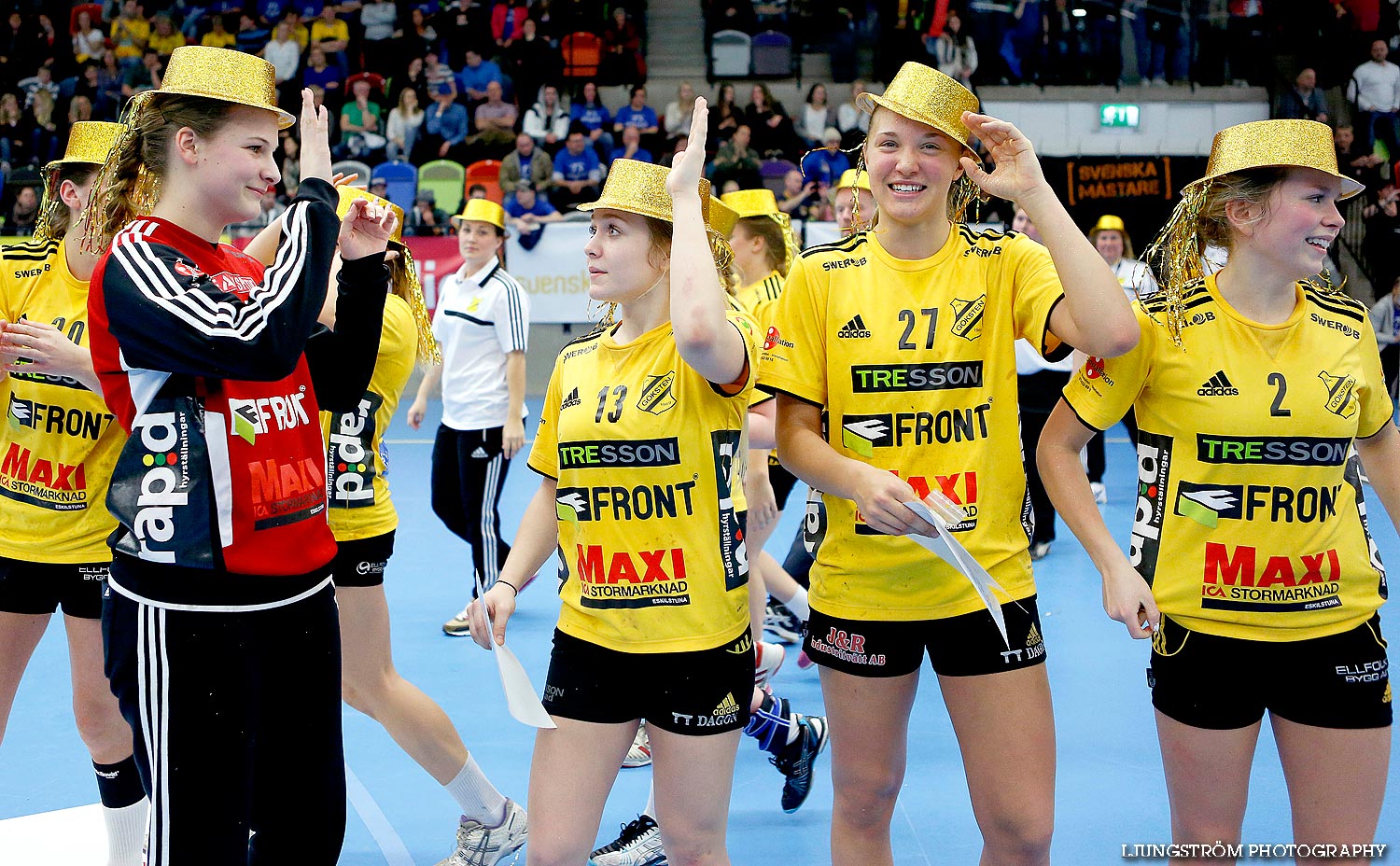 Ungdoms-SM Steg 5 Flickor A SM-FINAL Gökstens BK-Torslanda HK 23-13,dam,Idrottshuset,Jönköping,Sverige,USM Steg 5 2014,Ungdoms-SM,2014,85209